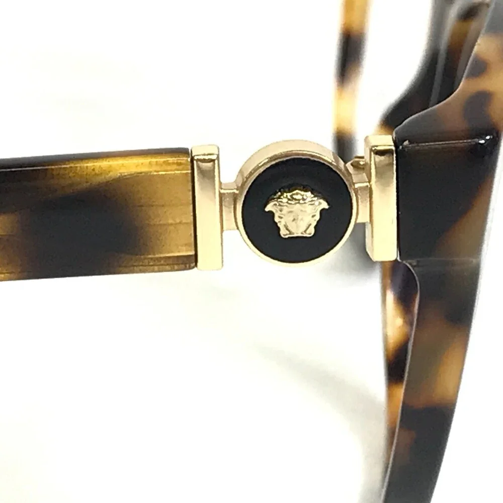 Versace Eyeglasses Frames MOD. 3273 5306 Brown Tortoise Gold Cat Eye 52-16-135
